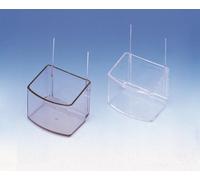Nobby cuenco rectangular para loros transparente