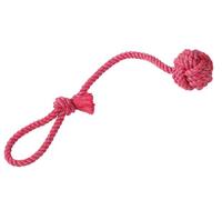 Nobby Juguete de Cuerda, cuerda de juego con lazo de lanzamiento 57 cm, 275 g, bola Ø 8 cm surt. amarillo, rojo, azul