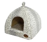 Nobby Alanis cueva, 40 x 40 x 35 cm), diseño de leopardo, color gris