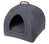 Nobby Cueva de Perro Tiana Anguloso Azul Marino 38x38 CM con Almohada Lavable