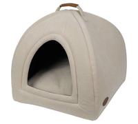 Nobby Cueva Para Perros Tiana Cuadrada Beige 38x38cm Microfibra Con Cojín Cómodo