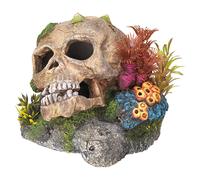 Nobby Decoración de Acuarios Calavera con Plantas 13 , 5x13, 5x10, 5 CM Acuario