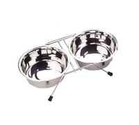 Nobby soporte para cuencos DOUBLE DINER 2 x Ø 21,0 cm 1,80 ltr. incl. 2 cuencos