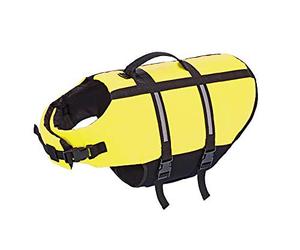 Nobby Flotador para Perros, Amarillo neón, M, 35 cm, 1 Unidad