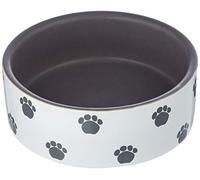Nobby tazón de cerámica para perros "PATA" Ø12,0 X 4,5 cm crema / gris