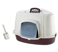 Nobby Inodoro de Esquina para Gatos con Campana Especial Azul (Largo x Ancho x Alto): 70 x 57 x 48 cm