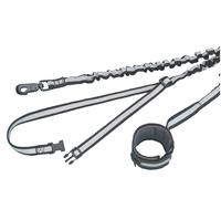 Nobby Joggingleine "Elástico" L: 80/120 cm, B: 25 mm, cinturón de cadera máx. 105 cm negro