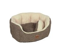 Nobby Komfort Bett oval "ALBA" L x B x H: 86 x 70 x 24 cm marrón
