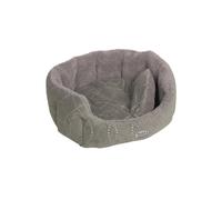 Nobby Komfort Bett oval "CENO" L x B x H: 55 x 50 x 21 cm gris / gris