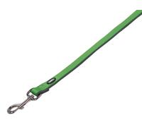 Nobby Leine "Classic Preno" L: 120 cm, B: 20/25 mm neón verde / gris