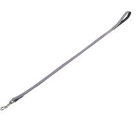 Nobby Leine "VELOURS" gris (Plume); L: 100cm; B: 14mm