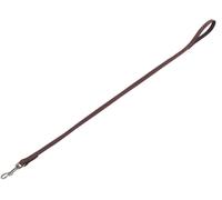 Nobby Leine "VELOURS" marrón (Root); L: 100cm; B: 18mm