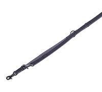 Nobby Linen Deluxe - Correa de Transporte (200 cm, 16 mm), Color Negro y Gris