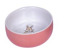 Nobby Nager cerámica cuenco "Rabbit" color salmón/blanco Ø 11cm x 4,5 cm