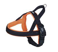 Nobby Norweger Preno - Arnés de malla S-M (L: 38-50 cm + 36 cm; B: 20/25 mm), naranja neón