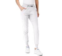 Nobby Pantalones Sanitarios con Elastano - Uniformes Sanitarios - Pantalones de Trabajo Unisex Blanco L