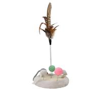 Nobby Parque De Juegos De Felpa Para Gatos Ø 19x38 cm Con Ratones Y Pelotas