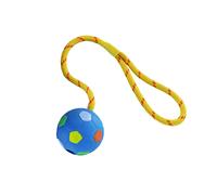 Nobby pelota de goma maciza con cuerda 6,5 cm surtido de colores