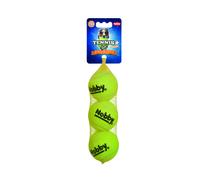 Nobby Pelota de tenis con squeaker M 6,5 cm, red de 3 unidades