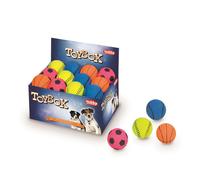 Nobby pelotas de goma espuma mezcladas 6,3 cm; Display 24 unidades