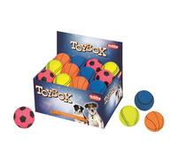 Nobby pelotas de goma eva surtidas 7,2 cm; exhibidor 24 pcs.