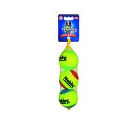 Nobby pelotas de tenis con squeaker surtidas M 6,5 cm; bolsa de 3 unidades