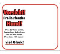 Nobby Placa de advertencia "¡Cuidado! Perro suelto!" 250 x 200 mm