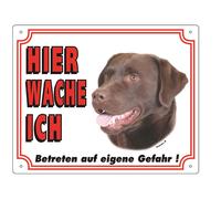 Nobby Placa de advertencia Labrador oscuro 250 x 200 mm