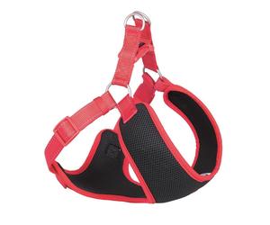 Nobby Plato "Black Mesh Reflect" rojo L: 48-56 cm + 50 cm, A: 15 mm