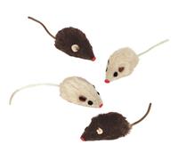 Nobby ratón de peluche con sonajero 4 uds, 5 cm