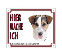 Nobby Señal de Advertencia Jack Russel Terrier, Amarillo, 12 x 3,5 cm