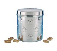 Nobby Snack-Behälter Acero Inox. Set 1,1L & 1,5L Con Pfotenprägung para Perros
