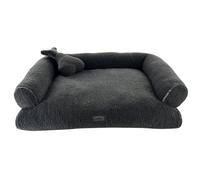 Nobby Sofá Confort JELLA, con Juguete Gris Oscuro (Largo x Ancho x Alto): 90 x 67 x 20 cm