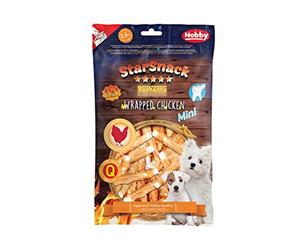 Nobby STARSNACK Barbecue Wrapped Chicken para Todos los Perros, 1 Bolsa (1 x 113 g)