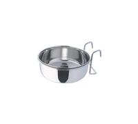 Nobby tazón de acero inoxidable con fijación 7,0 cm 0,15 ltr anillo con gancho