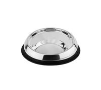 Nobby tazón de acero inoxidable para perros de hocico largo, con anillo de goma Ø 19 X 6,5 cm; aprox. 270 ml