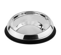 Nobby tazón de acero inoxidable para schnauzer de hocico largo, con anillo de goma Ø 28 X 7,5 cm; aprox. 700 ml