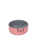 Nobby tazón de cerámica para gatos "Cara de gato" rosa Ø 13,0 x 4,0 cm, 0,16 l
