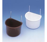 Nobby tazón para loros con soporte de alambre blanco