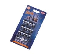 Nobby TidyUp bolsas de caca con impresión de hueso 4 rollos de 15 bolsas negras