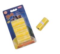Nobby TidyUp bolsas de perro "LIMÓN" con estampado de patas 4 rollos de 20 bolsas