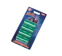 Nobby TidyUp bolsas de residuos con estampado de huesos 4 rollos de 15 bolsas verdes