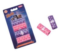 Nobby TidyUp bolsas para excremento con estampado de corazón 2 colores 4 rollos de 15 bolsas cada uno
