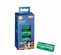 Nobby TidyUp - Bolsas para excrementos con estampado de huesos (10 rollos, 15 unidades), color verde