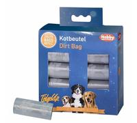 Nobby TidyUp - Bolsas para excrementos con impresión de patas (20 rollos de 15 unidades), color gris claro