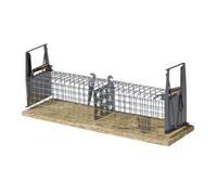 Nobby Trampa para ratón Luna con 2 entradas 24 cm, marrón/Bronce, 24x7x9 cm