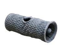 Nobby Túnel de Gato Diamond Gris Felpa Con Bola Juego Y Película de Chisporroteo