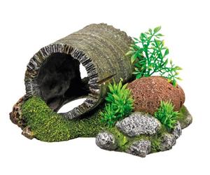 Nobby - Túnel de Madera con Ornamentos para Acuario con Plantas, 18,5 x 15,5 x 9 cm