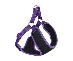 Nobby Vajilla Black Mesh Reflect púrpura L: 33-41 cm + 37 cm, Ancho 10 mm