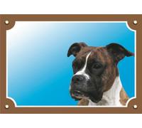 Nobby Warntafel Golden Retriever gelb 12 x 3,5 cm